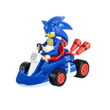 Sonic the Hedgehog Pull Back Car Toy – Cartoon Figure Model for Kids, Desktop Decor & Party Gifts
