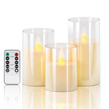 Velas LED sin llama: velas parpadeantes realistas a batería con control remoto y temporizador