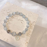 Elegant Crystal Beaded Bracelet – Stylish Opal Gemstone Jewelry for Women
