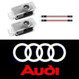 Audi Logo LED Door Projector Lights – Laser Welcome Lights for S/RS/Q Series (Pair)
