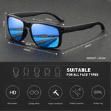 Men's Polarized Sunglasses – UV400 Protection & Anti-Glare Rectangle Frames