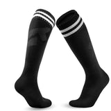 Calcetines de fútbol de compresión elásticos: calcetines deportivos transpirables hasta la rodilla para hombres, mujeres y niños