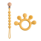 Silicone Baby Teething Ring – Food-Grade, BPA-Free Sensory Toy for Infants & Toddlers
