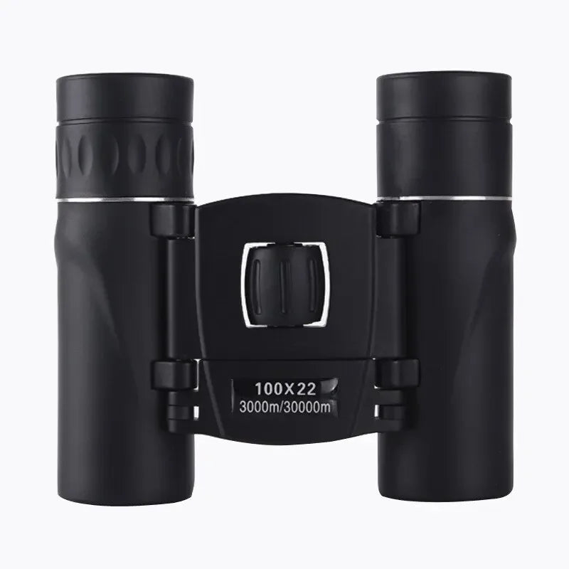100x22 HD Binoculars - 30000m Long Range Folding Optics with BAK4 Prisms