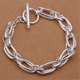 925 Sterling Silver Charm Bracelet – Elegant & Trendy Unisex Jewelry