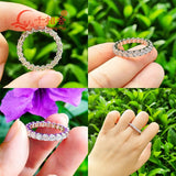 3mm D Color Moissanite Eternity Band - 925 Sterling Silver Unisex Wedding Ring