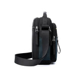Men’s Oxford Shoulder Bag – Lightweight Crossbody Satchel with Zipper Closure