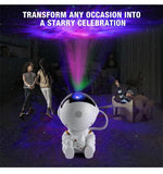 Galaxy Star Astronaut Projector LED Night Light with Starry Sky Effect for Bedroom Decoration and Kids' Gifts