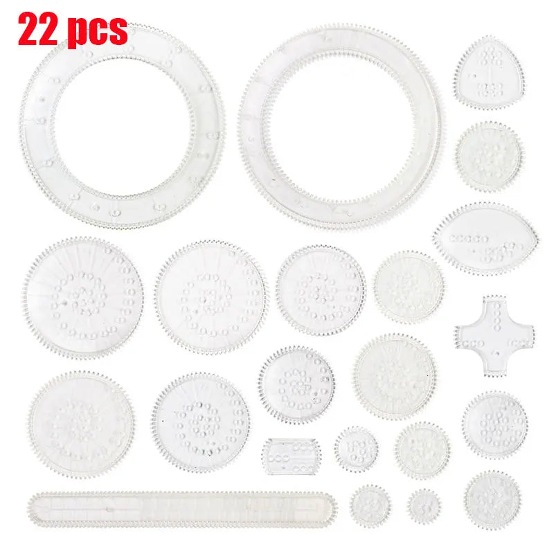 22-Piece Spirograph Drawing Kit – Creative Art Toy for Kids & Adults