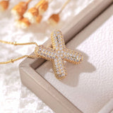 Letter Pendant Necklace for Women – Mood & Sleep Tracker Fashion Jewelry for Office & Career