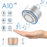 Mini Bluetooth Steel Speaker – Portable Wireless Subwoofer with HD Stereo Sound & TF Card Support