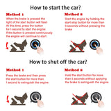 Smart Car Keyless Entry & Push Start System with Remote Engine Start and Anti-Theft Features