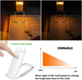 USB Rechargeable Clip-On Book Light with Eye Protection & Adjustable Brightness