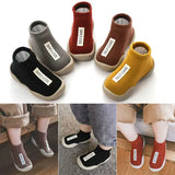 Non-Slip Baby Sock Shoes – Comfortable Toddler First Walking Shoes with Rubber Sole for Boys & Girls