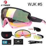 X-TIGER Cycling Sunglasses – Lightweight, UV Protection, Multi-Lens Sports Eyewear for Men & Women