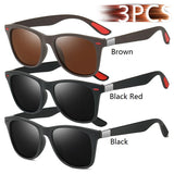 Vintage Square Unisex Sunglasses – Polarized Anti-Glare UV400 Shades for Driving & Fishing