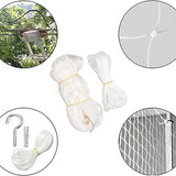 Cat Safety Net for Windows & Balconies – Heavy-Duty Fall Prevention Mesh with Steel Wire Reinforcement