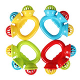 4PCS Baby Hand Rattle Ball Toys – Sensory Grasping & Developmental Playset