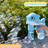 Whale Bubble Gun Toy - Automatic Bubble Blower for Indoor & Outdoor Play
