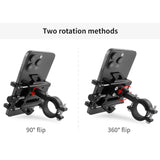 MUQZI Bike Phone Mount – 360° Adjustable, Durable Aluminum Alloy Holder for Bicycles and Motorcycles