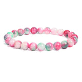 Natural Stone Beaded Bracelet with Elastic Rope for Men & Women