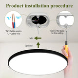 Panel de lámpara de techo LED: accesorio de decoración moderna para el hogar, el dormitorio, el baño y la sala de estar