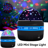 Starry Sky Projector Lamp – Rotating Galaxy Night Light with Moon & Stars for Kids & Adults