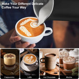 4-in-1 Electric Milk Frother and Warmer for Coffee, Latte, Cappuccino & Hot Chocolate