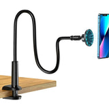 Soporte magnético de cuello de cisne ajustable para teléfono para escritorio y mesita de noche: compatible con iPhones MagSafe
