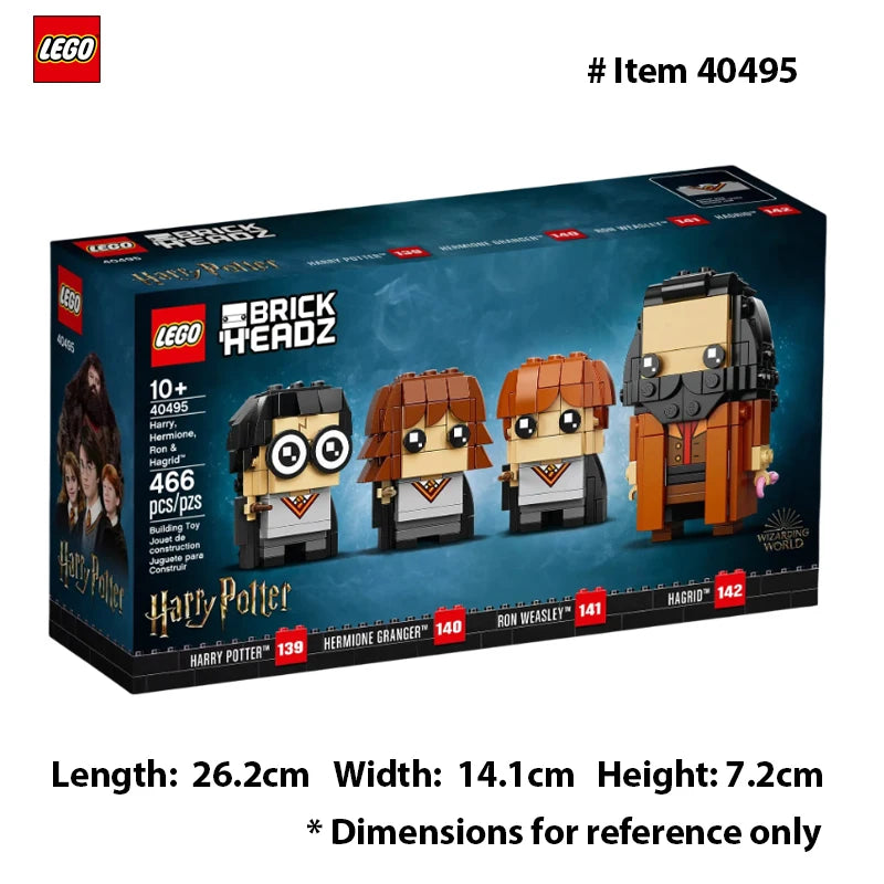 Wizarding World BrickHeadz Mini Figures – Harry, Hermione, Ron & Hagrid Building Set