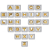 Pulsera de letras de acero inoxidable de moda: joyería de eslabones de cadena de moda para mujeres y hombres