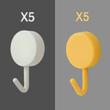 Adhesive Wall Hooks for Hanging - Multi-Use Storage Solution for Kitchen, Bathroom, and Home Organization