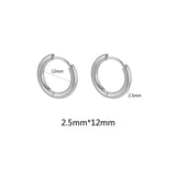 Unisex Stainless Steel Hoop Earrings – Multipack in Gold & Steel Finishes