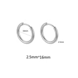 Unisex Stainless Steel Hoop Earrings – Multipack in Gold & Steel Finishes