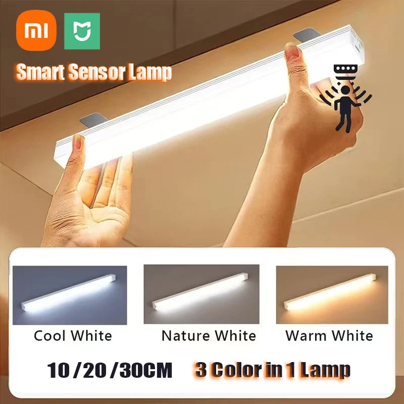 Xiaomi Mijia Motion Sensor LED Night Light – Rechargeable, Portable & Magnetic for Kitchen, Cabinet & Bedside