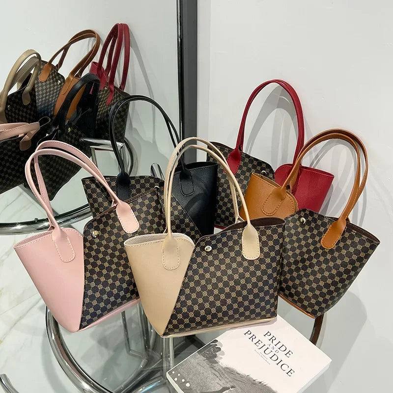 Women’s Casual Tote Bag – Lightweight Polyester Shoulder Handbag for Everyday Use