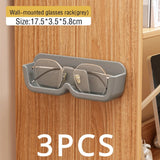 Vitrina para gafas de pared: caja para guardar gafas de sol con diseño perforado para organizar el hogar