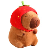 Capybara Plush Toy – Soft Stuffed Animal with Removable Outfit for Kids and Collectors