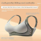 Wireless Push-Up Bra with Seamless Lift and Anti-Sagging Support