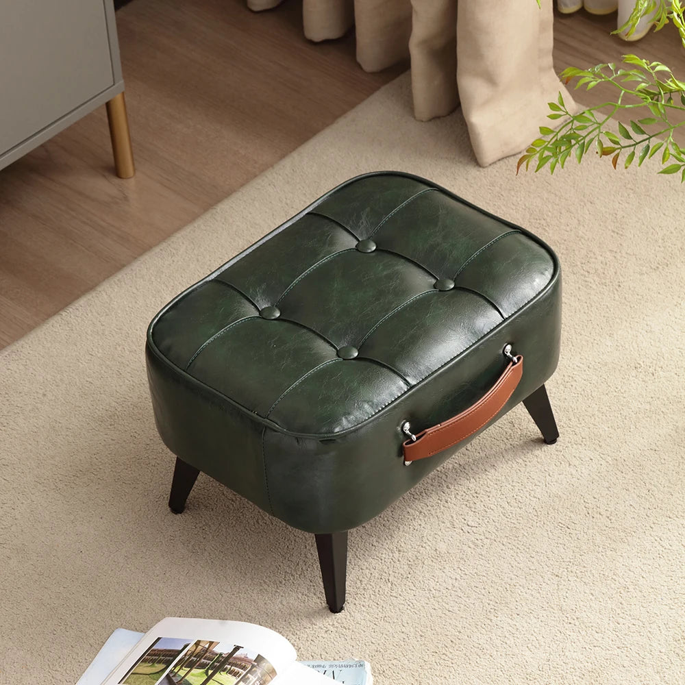Reposapiés tapizado pequeño: diseño elegante y funcional