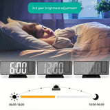 Multifunctional Projection Alarm Clock with Temperature Display & Auto-Dimming