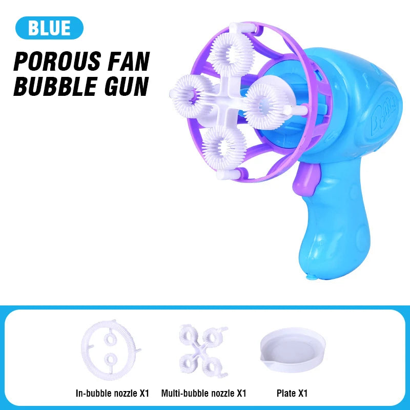 Dinosaur Bubble Gun Toy – 2-in-1 Electric Bubble Blower for Kids Outdoor Play