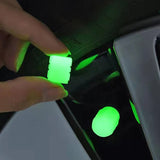 Tapones para válvulas de neumáticos que brillan en la oscuridad: ajuste universal para automóviles, motocicletas y bicicletas