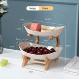 Multi-Layer Fruit & Snack Plate – Modern Plastic Candy Dish & Cake Stand