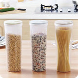 Recipiente hermético para almacenar fideos: recipiente de plástico apto para uso alimentario para organizar la cocina