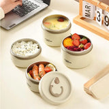 Stackable Insulated Stainless Steel Lunch Box Set with Thermal Bag for Adults & Kids