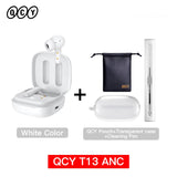 QCY T13 ANC Wireless Bluetooth Earphones – Active Noise Cancellation, 30H Battery Life, 4-Mic ENC, Waterproof, Bluetooth 5.3