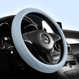 Universal Nappa Leather Steering Wheel Cover – Anti-Slip, Breathable, Sun-Resistant Grip for Cars