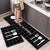 Alfombrilla suave y lavable: alfombra larga antideslizante para cocina, dormitorio, pasillo y baño