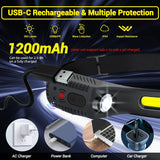 Rechargeable LED Headlamp – Waterproof, USB Charging, Adjustable Brightness for Camping, Hiking, Running, and Night Activities